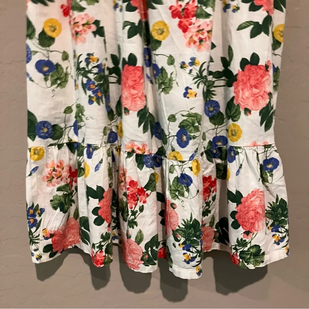 Old Navy Floral Cap Sleeve Fit Flare All Day Sundress Dress Girls Juniors Large